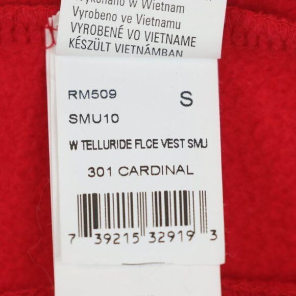 Rossignol Telluride Women's Small Red Fleece Embroidered Full Zip Vest - Picture 11 of 12